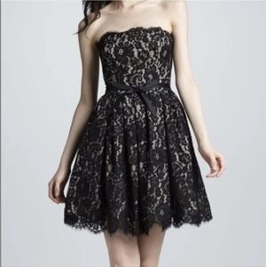 Robert Rodriguez Fit & Flare Black Lace Cocktail Dress 4